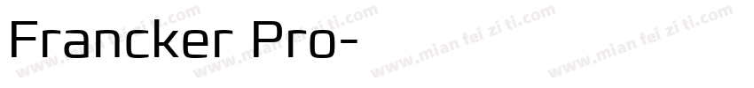 Francker Pro字体转换